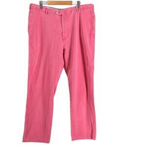 Peter Millar chino pants pink trousers golf event business casual sz 38
